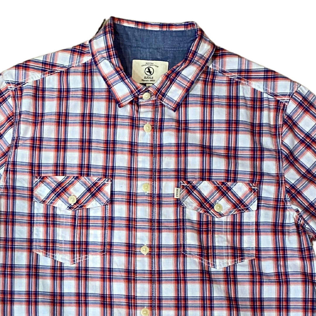 Camisa Aigle Preston Pander Riverblue | 100% Algodón | Tallas M-XL | Outlet | Ref. E9711