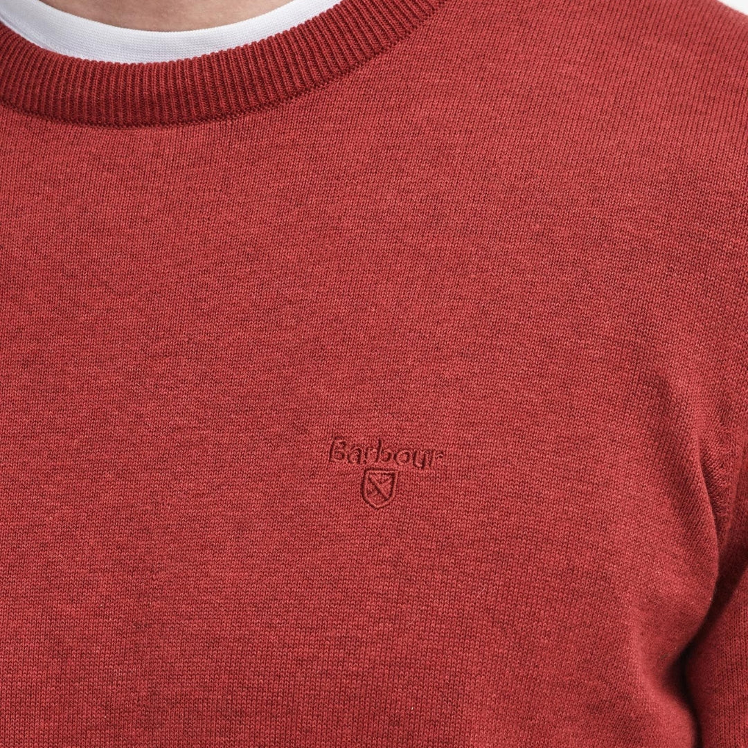 Jersey de cuello redondo de algodón Pima Barbour