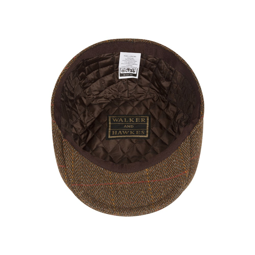 Gorra Plana Derby Tweed Cambridge Walker and Hawkes