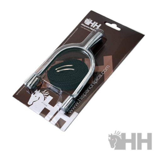 Espuela Inglesa HH Hombre Punta Recta Cromada sin Ruleta