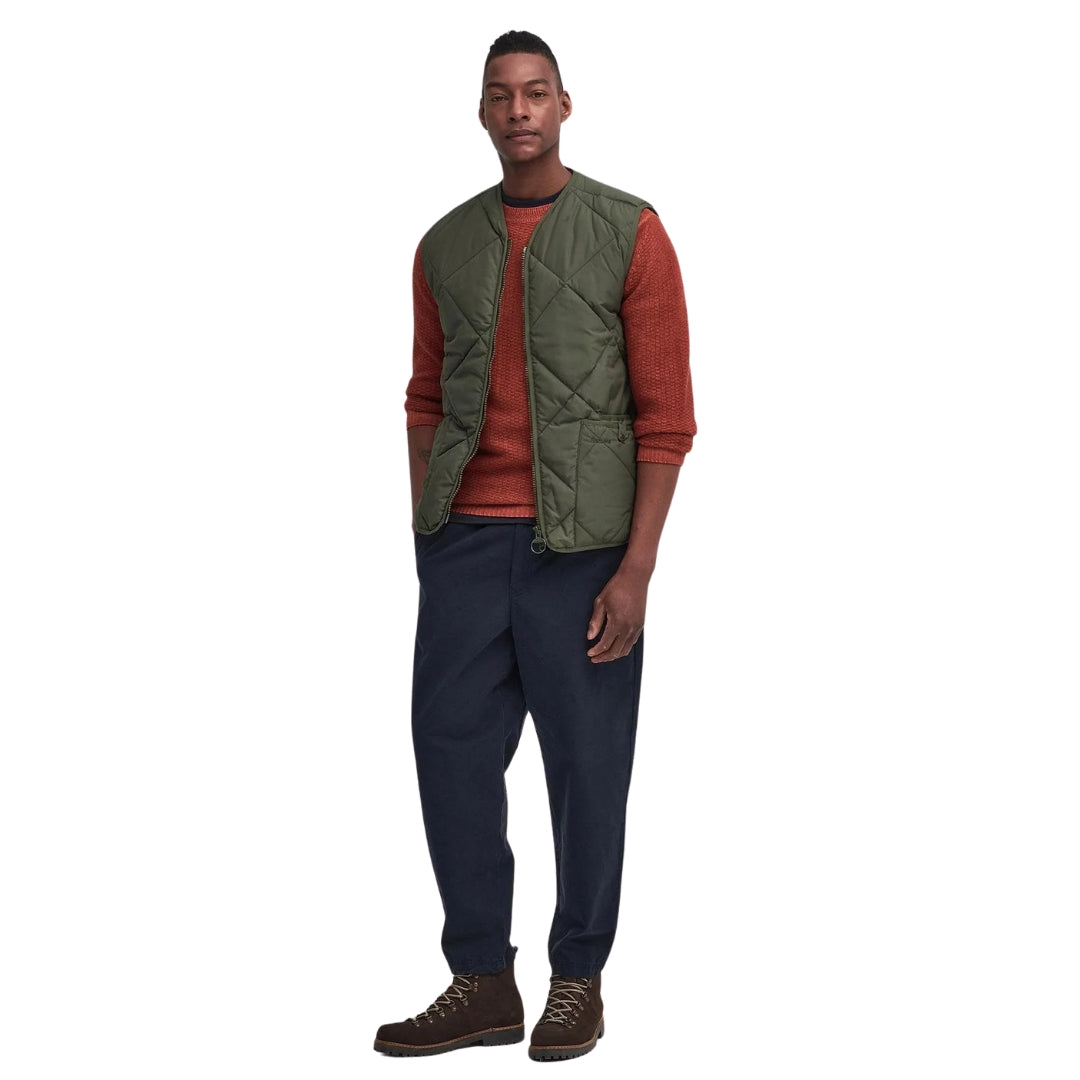 Chaleco de Campo Barbour Finn Gilet Verde