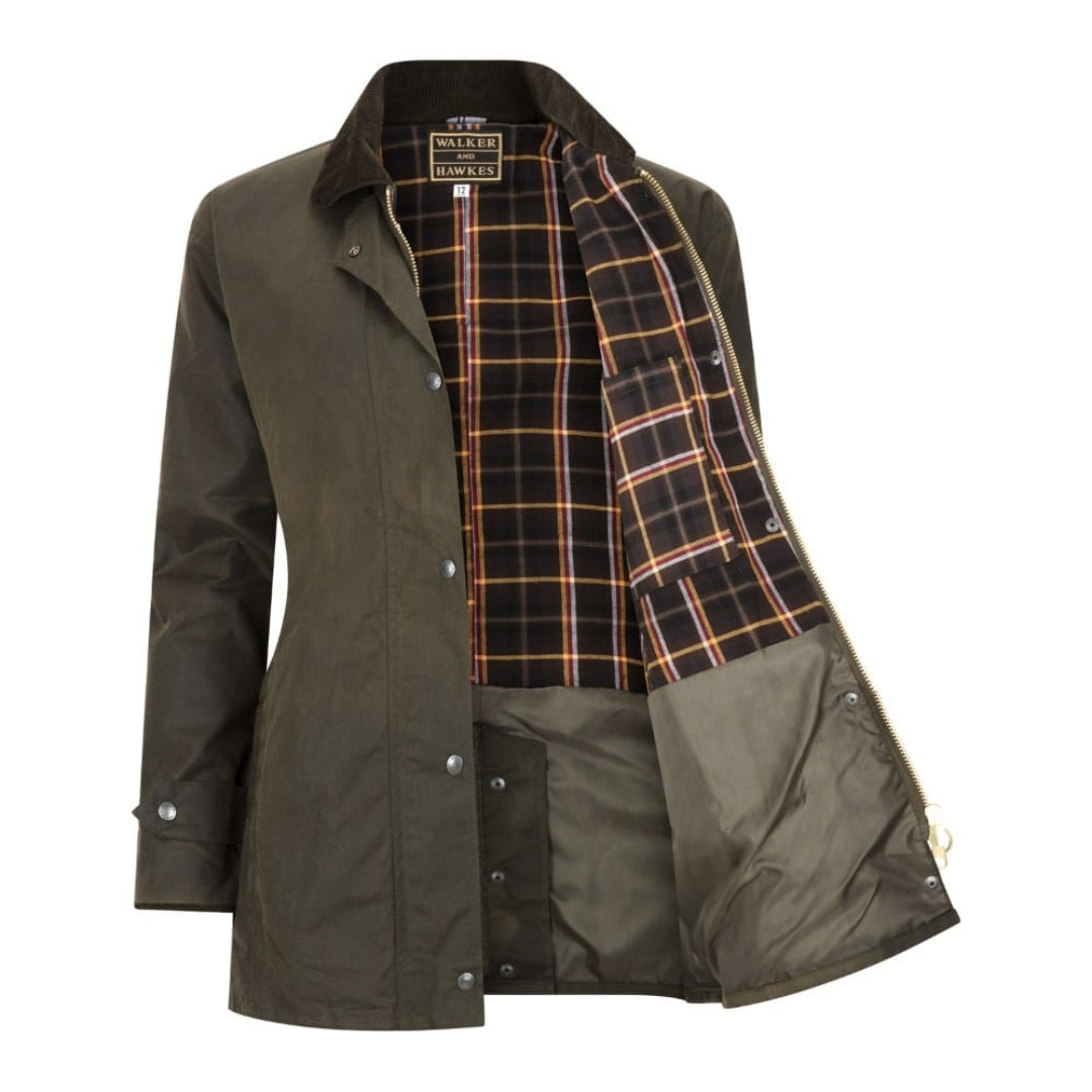 Chaqueta Victoria encerada para mujer Walker and Hawkes