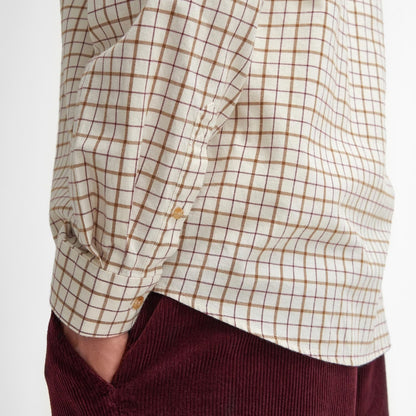 Camisa Barbour Bank Tattersall Merlot