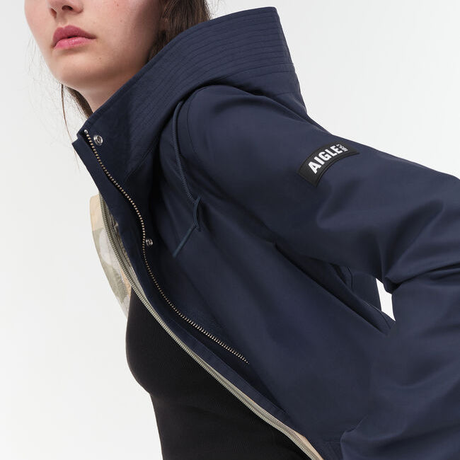 Parka Impermeable con capucha de longitud media MTD Aigle