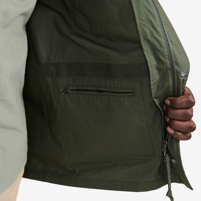 Chaqueta Safari Corta Repelente al Agua Color Avocat – Algodón | Aigle