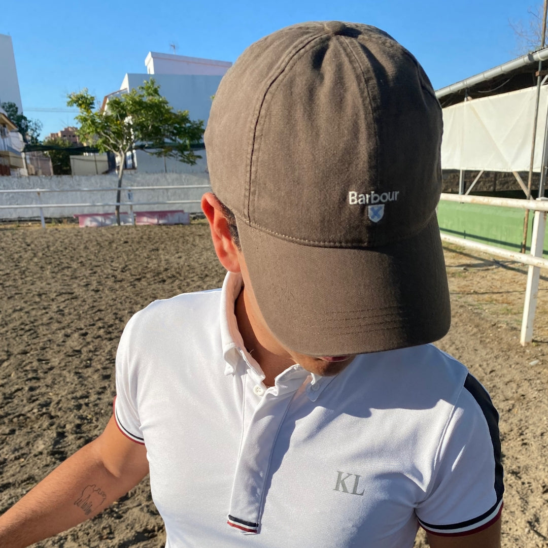 Gorra deportiva Cascade Barbour verde