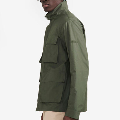 Chaqueta Safari Corta Repelente al Agua Color Avocat – Algodón | Aigle