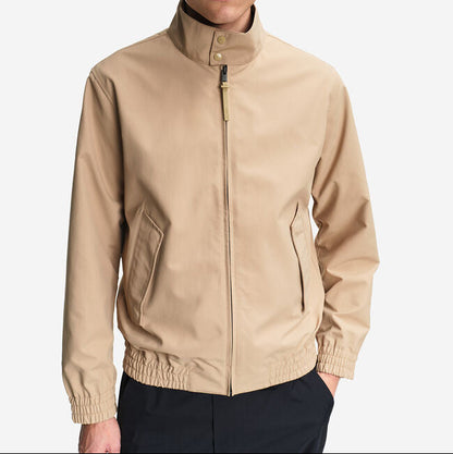 Chaqueta Harrington Corta Repelente al Agua de Sarga Color Osier | Aigle