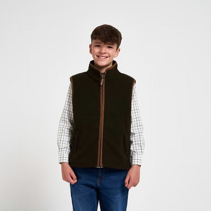 Chaleco Polar Countryman de Niño Oliva