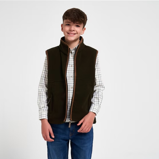 Chaleco Polar Countryman de Niño Oliva