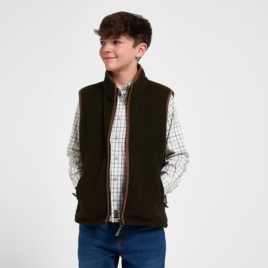 Chaleco Polar Countryman de Niño Oliva