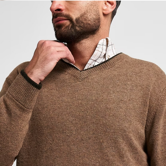 Jersey cuello V de lana Ashcombe Jack Pyke