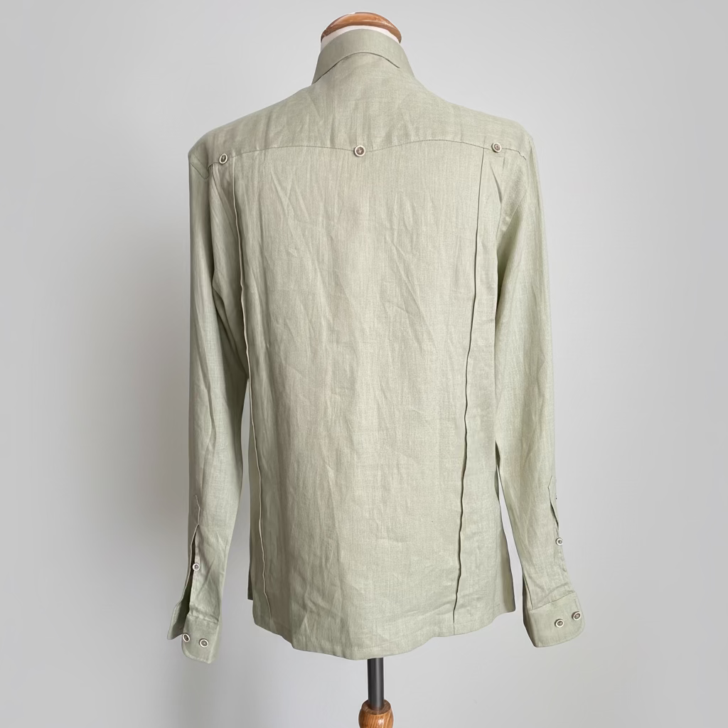 Camisa de Lino 100% My Scootter Verde| Hombre Campo y Ciudad