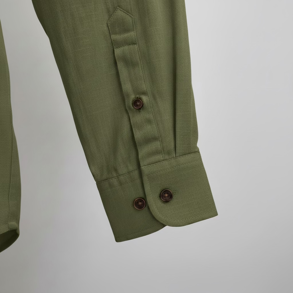 Guayabera de Lino 100% My Scootter Kaki | Hombre Campo y Ciudad
