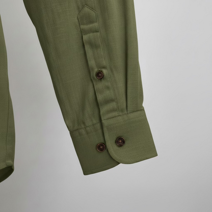 Guayabera de Lino 100% My Scootter Kaki | Hombre Campo y Ciudad