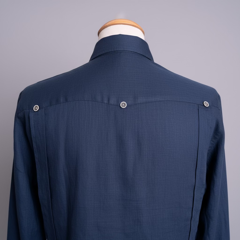 Guayabera de Lino 100% My Scootter Azul Marino | Hombre Campo y Ciudad