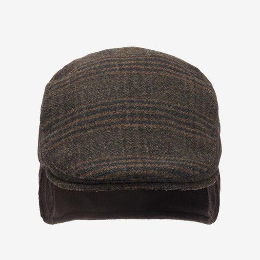 Gorra plana Cheviot Brown Check Barbour