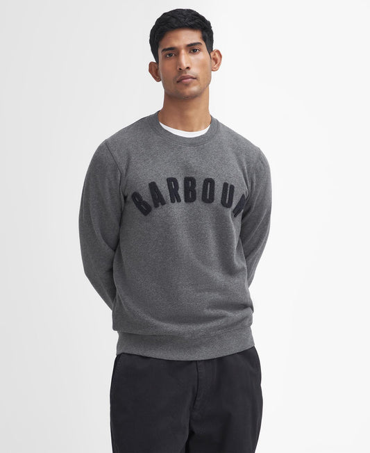 Sudadera Essential Prep Logo Gris Marl Barbour