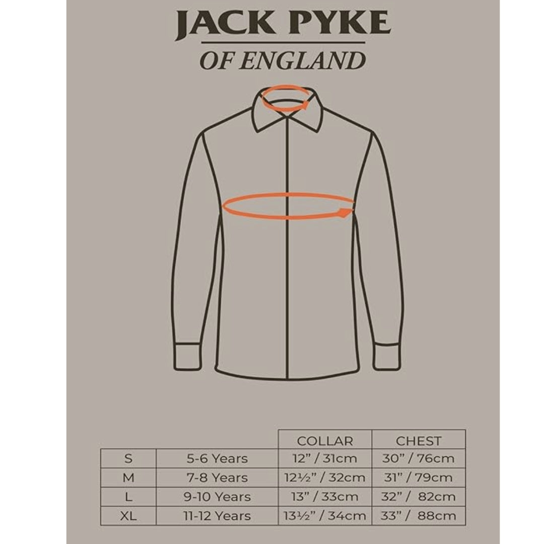 Camisa Campestre Junior Jack Pyke | Cuadros Verde | Niños 5-12 Años | Fácil Cuidado | Campo