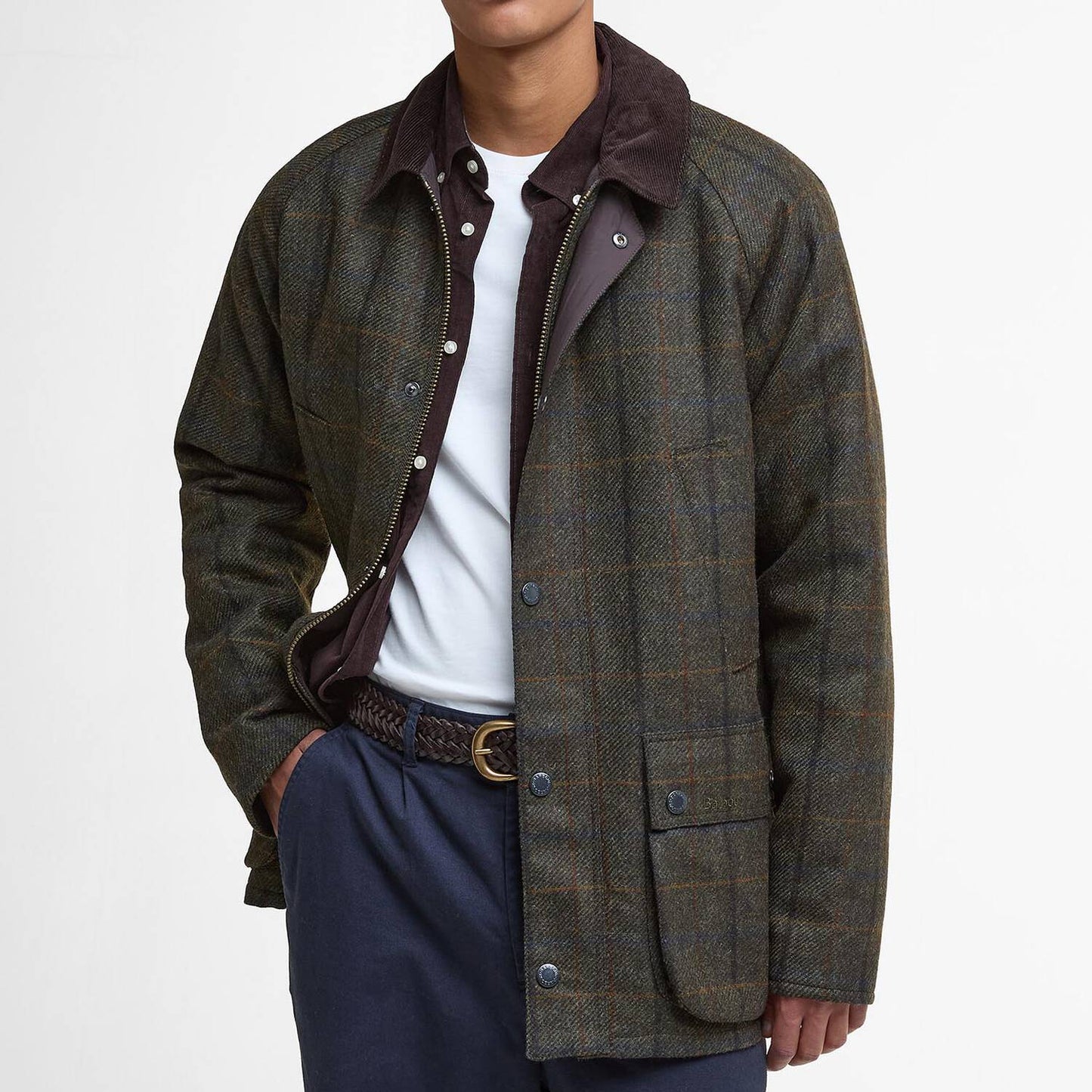 Chaqueta de lana a cuadros Bedale Barbour