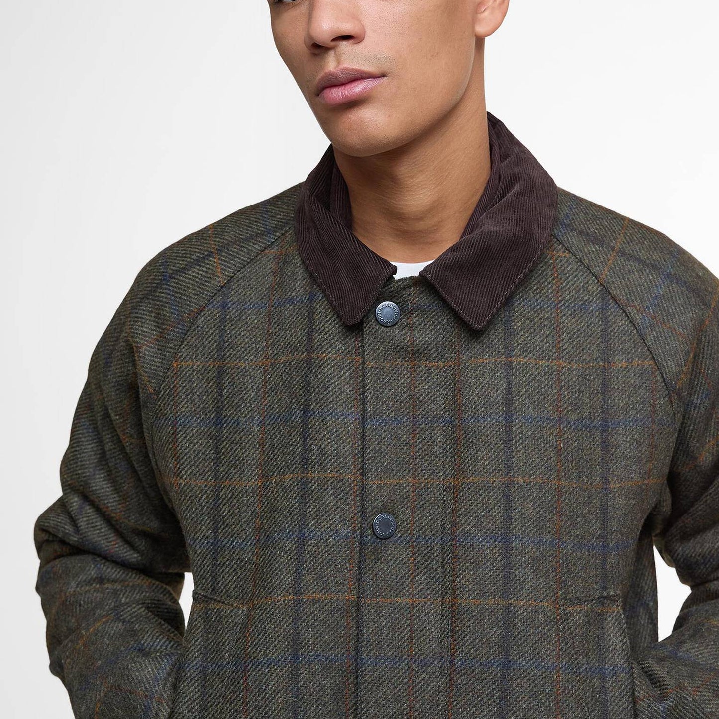 Chaqueta de lana a cuadros Bedale Barbour