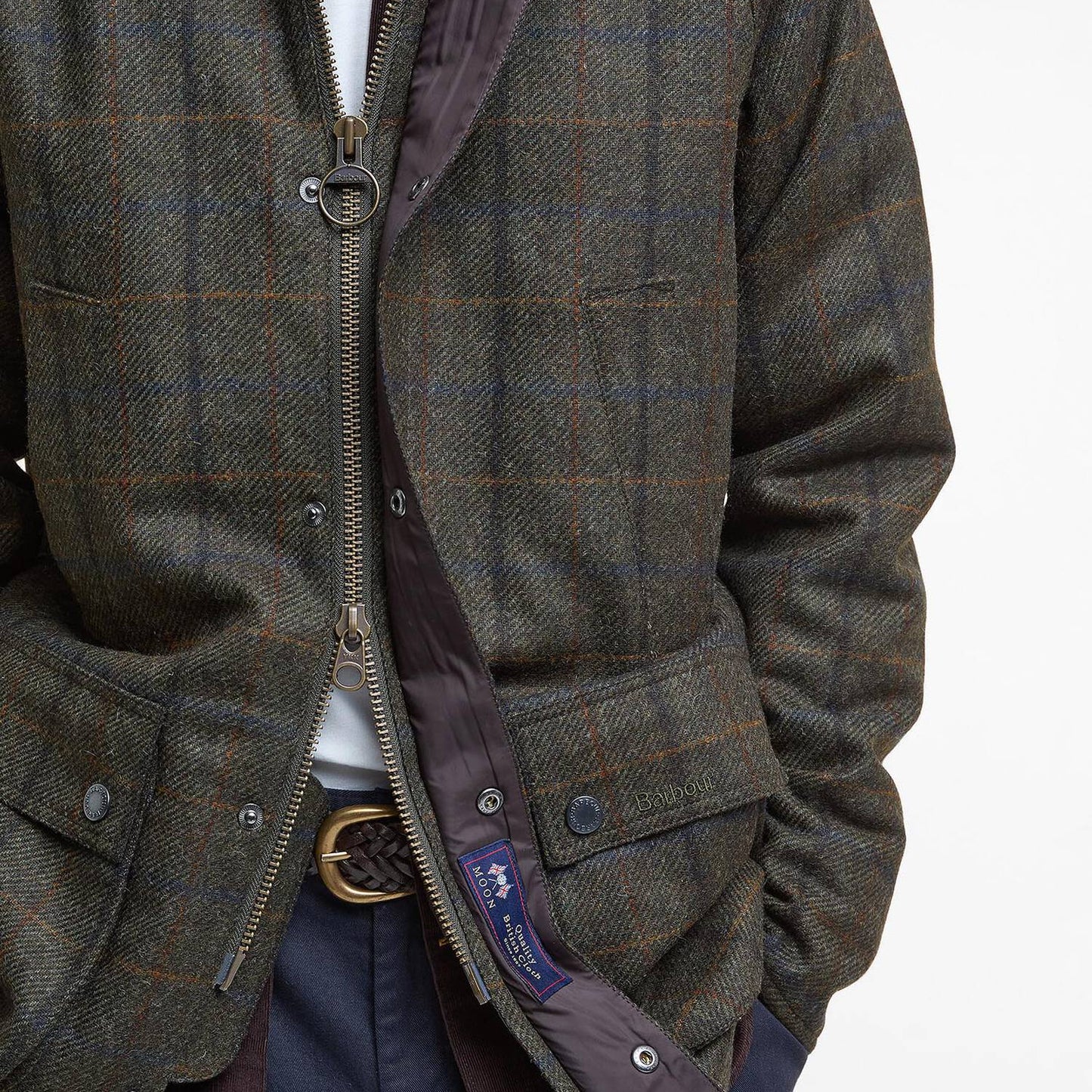 Chaqueta de lana a cuadros Bedale Barbour