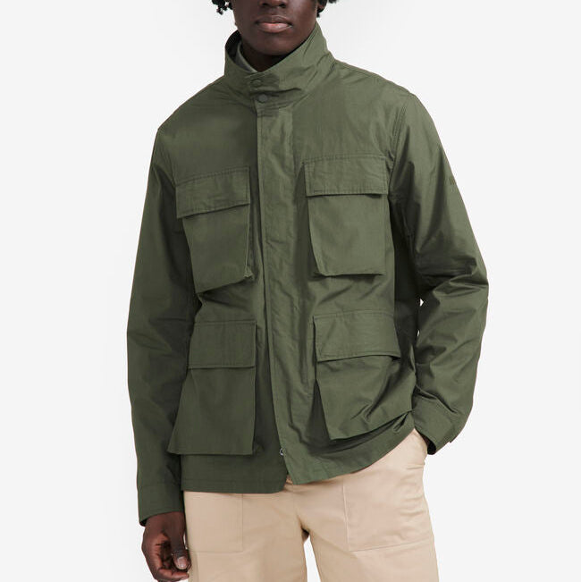 Chaqueta Safari Corta Repelente al Agua Color Avocat – Algodón | Aigle