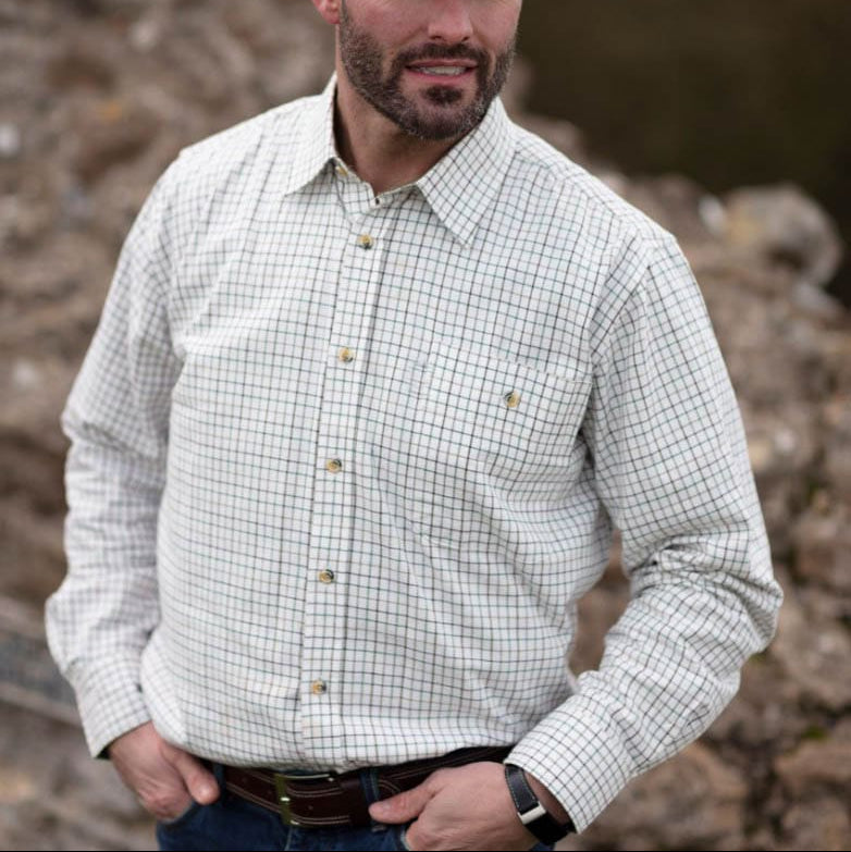 Camisa Campestre Brocton 100 % algodón Walker and Hawkes