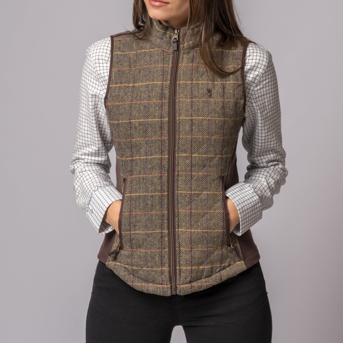 Chaleco Acedera Espiga Tweed de British Cotton