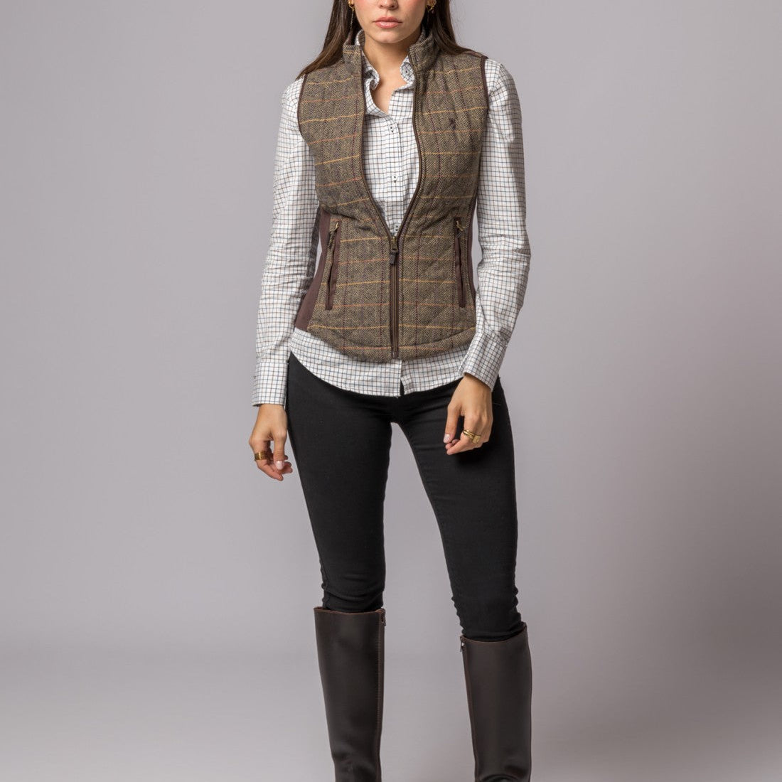 Chaleco Acedera Espiga Tweed de British Cotton