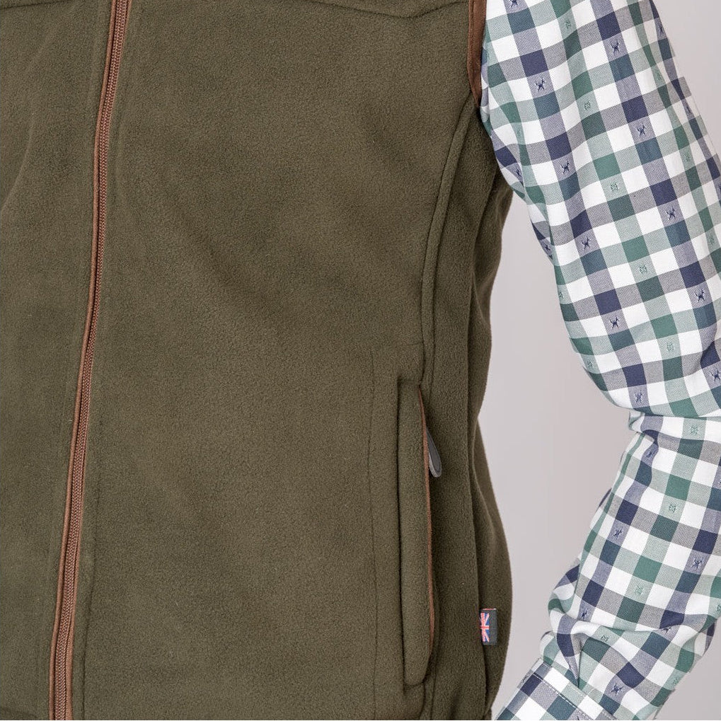 Chaleco Polar Berlín  Verde de British Cotton