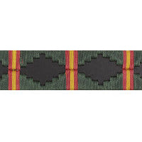 Cinturón Argentino Bordado Verde con Bandera de España – Piel 35mm