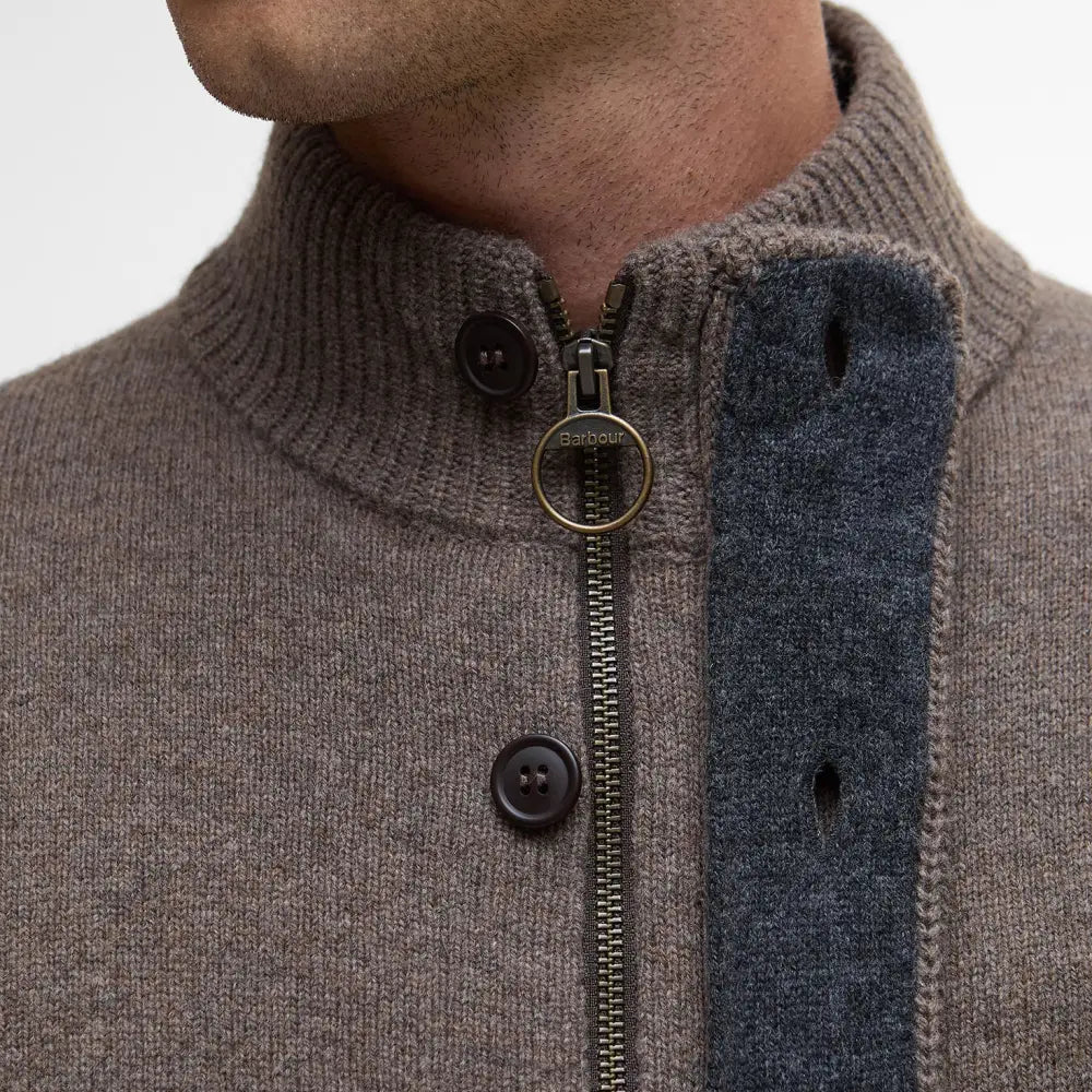 Cárdigan esencial con coderas Barbour