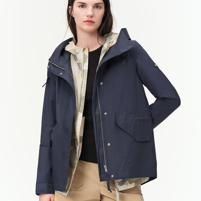 Parka Impermeable con capucha de longitud media MTD Aigle